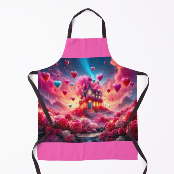 Item preview, Enchanted Valentine House in The Rose field no.2 designed and sold by DreamagineArtDesign.