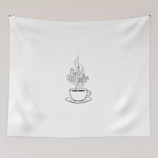Item preview, City in a Coffee Cup – Urban Lifestyle Illustration designed and sold by Napini.