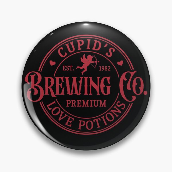 Item preview, Cupid's Brewing Co. - Funny Vintage Valentine Beer Lover Art designed and sold by designsdetour.