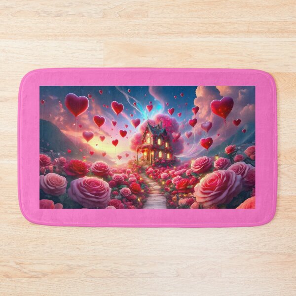 Item preview, Enchanted Valentine House in The Rose field no.1 designed and sold by DreamagineArtDesign.