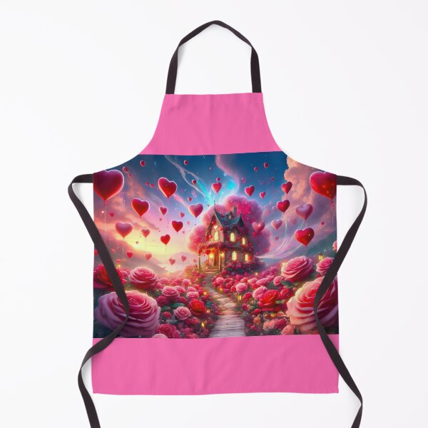 Item preview, Enchanted Valentine House in The Rose field no.1 designed and sold by DreamagineArtDesign.