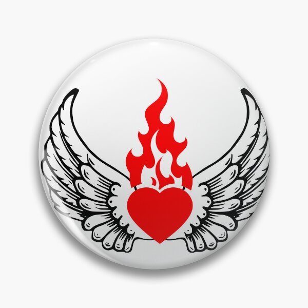 Item preview, Eternal Passion: Heart on Fire and Angel Wings  designed and sold by NordicDesigns20.