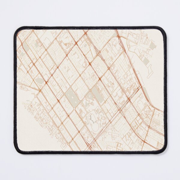 Item preview, Abu Dhabi Vintage Map Poster Beige designed and sold by benarik.