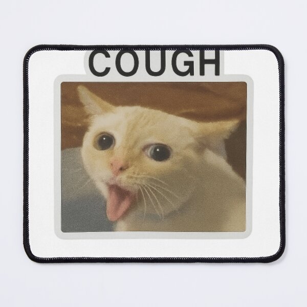 Item preview, Funny Cat Coughing Like a Kid Meme Sticker – Viral Animal Reaction Pattern designed and sold by Youpiworld.