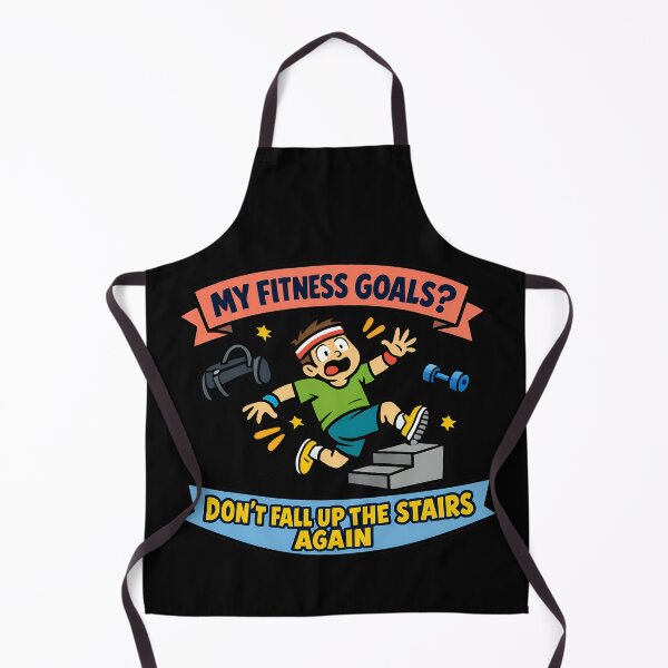 Item preview, My Fitness Goals Don't Fall Up The Stairs Again Funny Gym Humor designed and sold by TeeTimeTreasure.