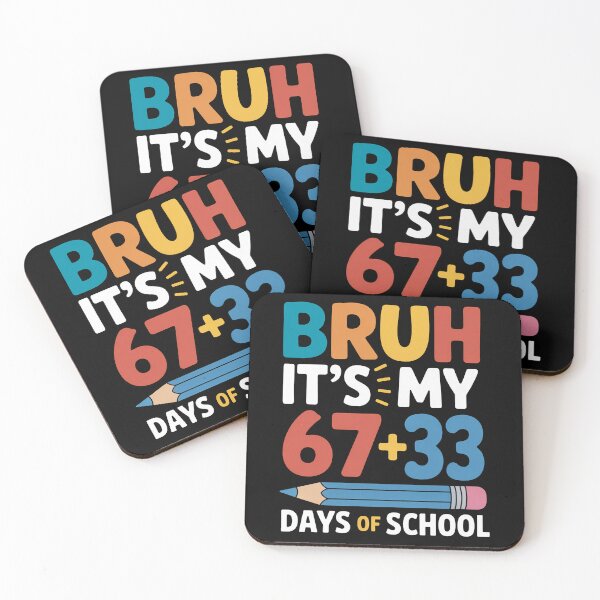 Item preview, Bruh It’s My 67+33 Days of School, Funny 100th Day of School Meme Humor designed and sold by NewaveBoutique.
