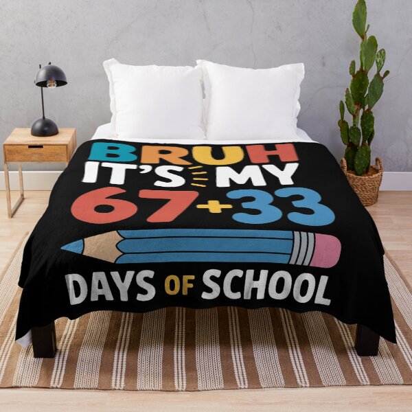 Item preview, Bruh It’s My 67+33 Days of School, Funny 100th Day of School Meme Humor designed and sold by NewaveBoutique.