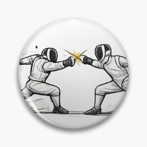 Item preview, Fencers Clash designed and sold by ChillCharmStudio.