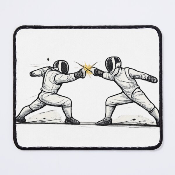 Item preview, Fencers Clash designed and sold by ChillCharmStudio.