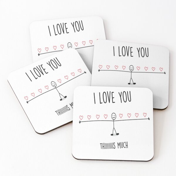 Item preview, I love you this much Cute and Funny Valentine's day design  designed and sold by TulipsArtDesigns .