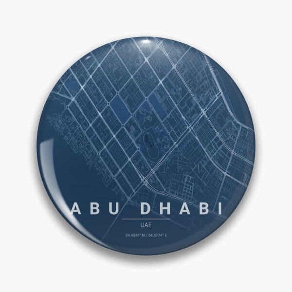 Item preview, Abu Dhabi Blueprint Technical Map Art designed and sold by benarik.