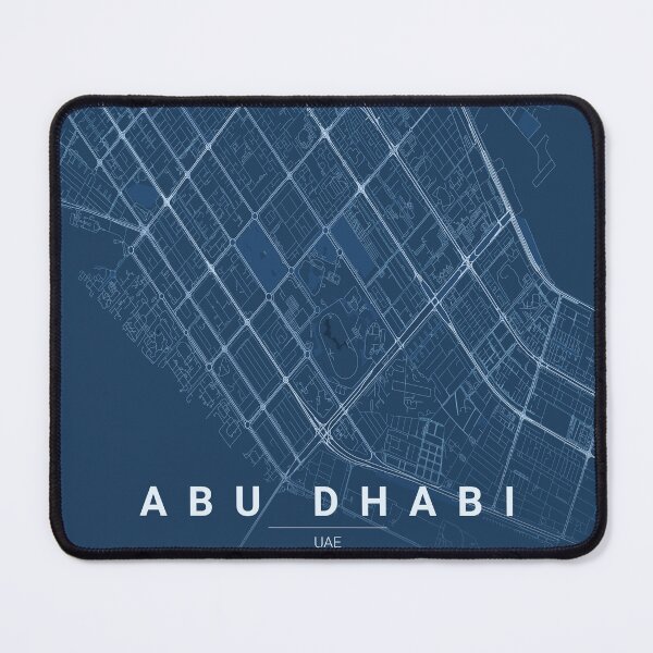 Item preview, Abu Dhabi Blueprint Technical Map Art designed and sold by benarik.