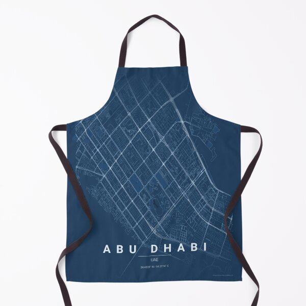Item preview, Abu Dhabi Blueprint Technical Map Art designed and sold by benarik.