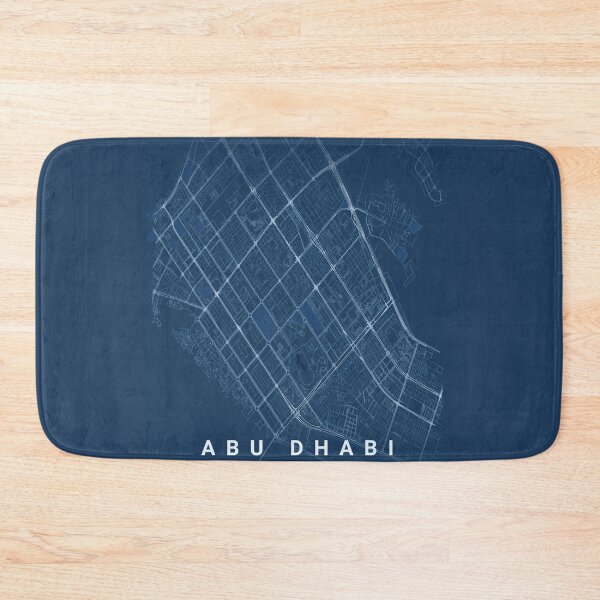 Item preview, Abu Dhabi Blueprint Technical Map Art designed and sold by benarik.