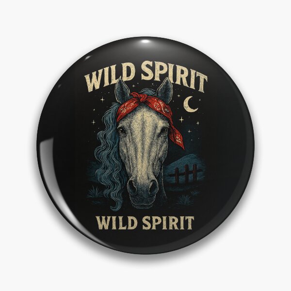 Item preview, Wild Spirit Horse – Red Bandana Western Animal Art on Black designed and sold by Youpiworld.