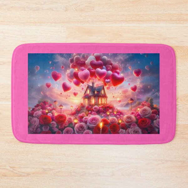 Item preview, Enchanted Valentine House in The Rose field no.3 designed and sold by DreamagineArtDesign.