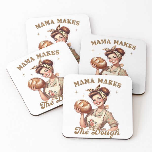 Item preview, Mama Makes The Dough | Funny Vintage Sourdough Baking Mom Pun designed and sold by designsdetour.