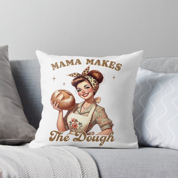 Item preview, Mama Makes The Dough | Funny Vintage Sourdough Baking Mom Pun designed and sold by designsdetour.