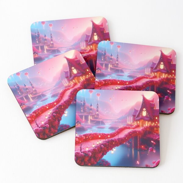 Item preview, Enchanted Rose Bridge Valentine House no.2 designed and sold by DreamagineArtDesign.