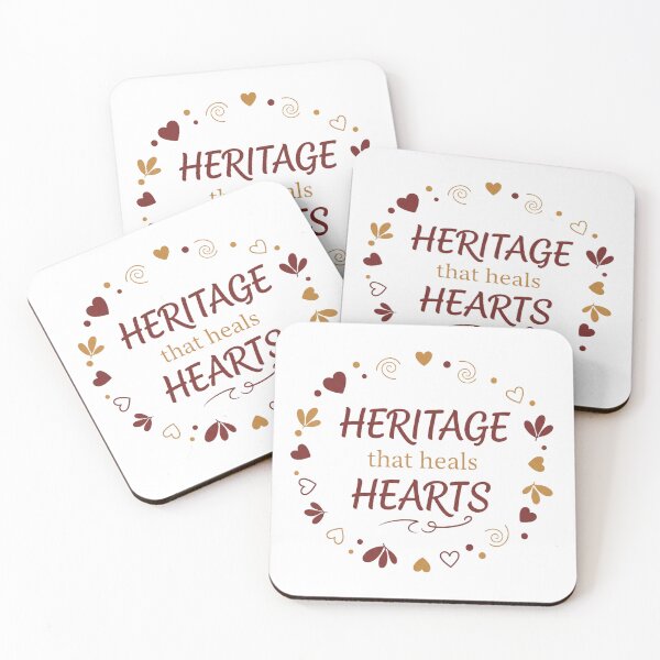 Item preview, Heritage Heals Hearts - Elegant Script Design designed and sold by Merchifyme2000.