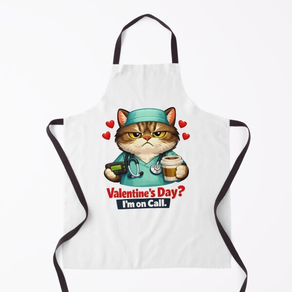 Item preview, Valentine’s Day? I’m on Call – Funny Cat Veterinarian Valentine Design designed and sold by Bettybee00.