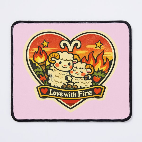 Item preview, Aries Valentine Zodiac Love - Cute Vintage Sticker Art designed and sold by TaiyoDigital36.