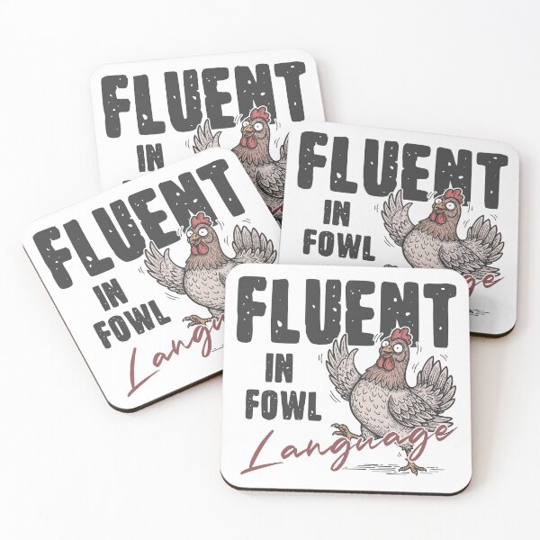 Item preview, Fluent in fowl language  designed and sold by Zedeldesign.