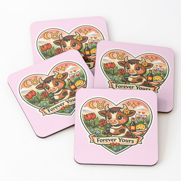 Item preview, Taurus Valentine Zodiac Love - Cute Vintage Sticker Art designed and sold by TaiyoDigital36.