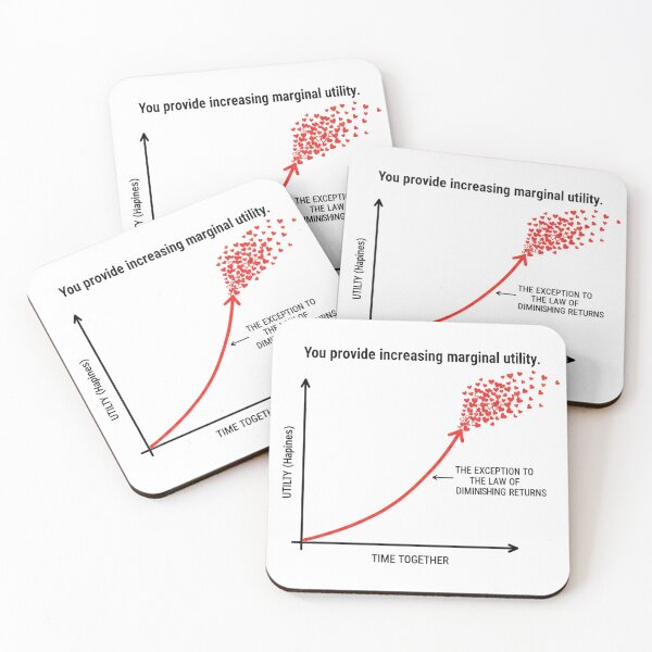 Item preview, Valentine Economics: Exception to Law of Diminishing Returns designed and sold by FiscalFashions.