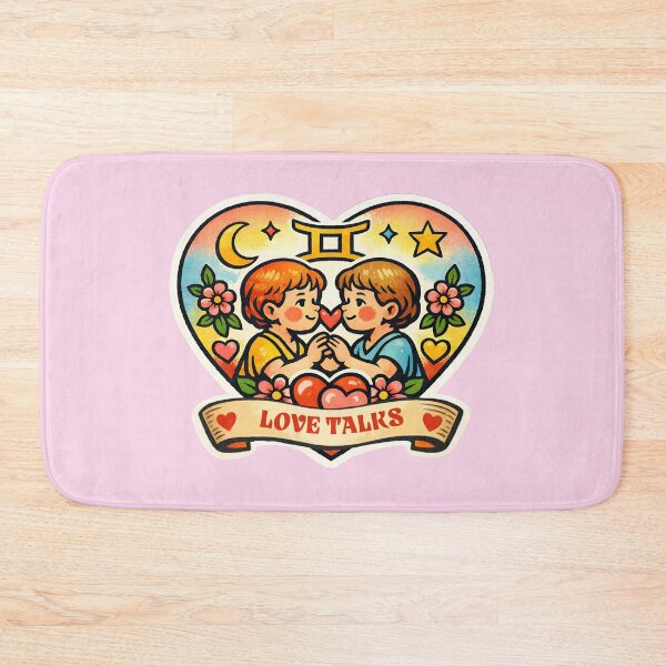 Item preview, Gemini Valentine Zodiac Love - Cute Vintage Sticker Art designed and sold by TaiyoDigital36.