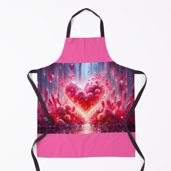 Item preview, Valentine Heart Crystals Vivid Pink designed and sold by DreamagineArtDesign.