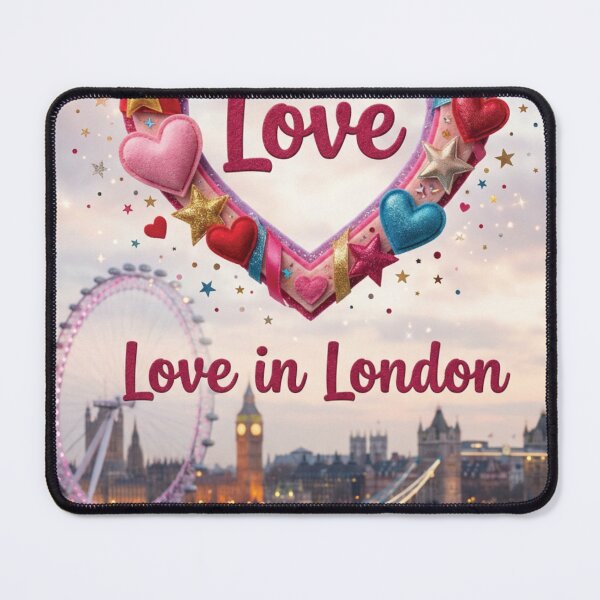 Item preview, Love In London Heart Wreath City Skyline designed and sold by DGtaLrtcom.