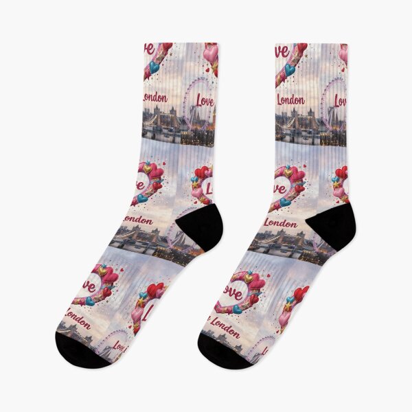 Item preview, Love In London Heart Wreath City Skyline designed and sold by DGtaLrtcom.