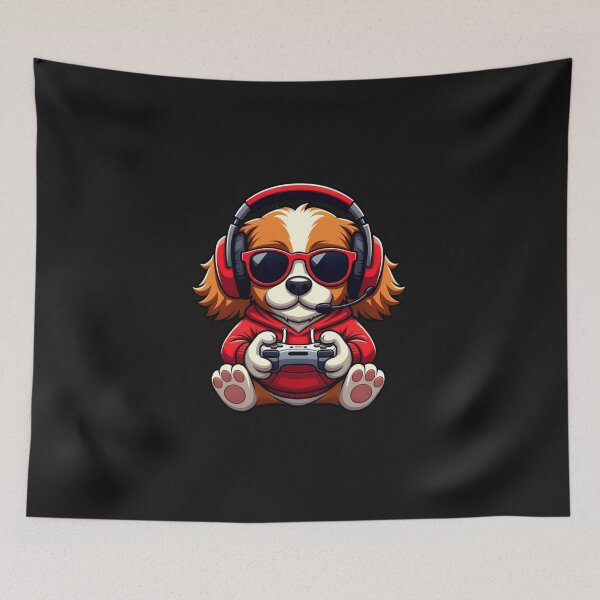 Item preview, Cavalier King Charles Spaniel Gamer Dog Gaming designed and sold by GrumpySableye.