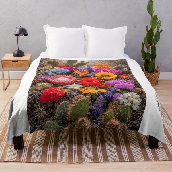 Item preview, World in Bloom: Global Flowers Rising from the Desert Thorns designed and sold by Fabrifrank.