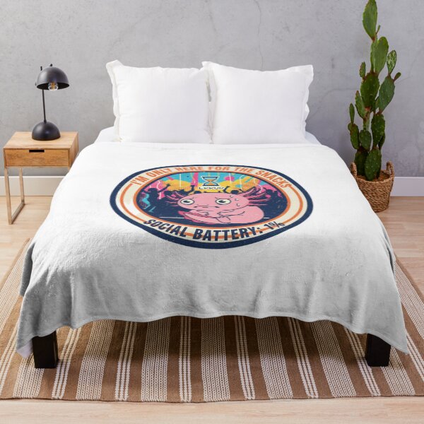 Item preview, Social Battery 1 Percent Axolotl – Funny Introvert Party Anxiety 90s Vintage Graphic designed and sold by FakeJoo.