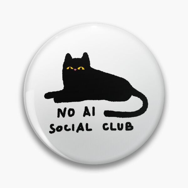 Item preview, NO AI Social Club designed and sold by Sara’s Little Printing Shop.