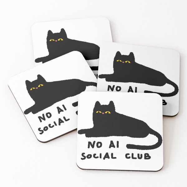 Item preview, NO AI Social Club designed and sold by Sara’s Little Printing Shop.