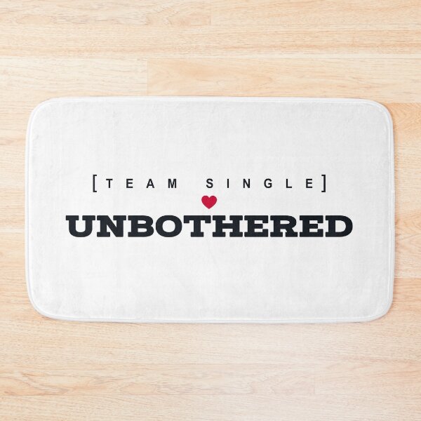 Item preview, Team Single Unbothered Minimalist Typography Tee designed and sold by PixelGrafiks.
