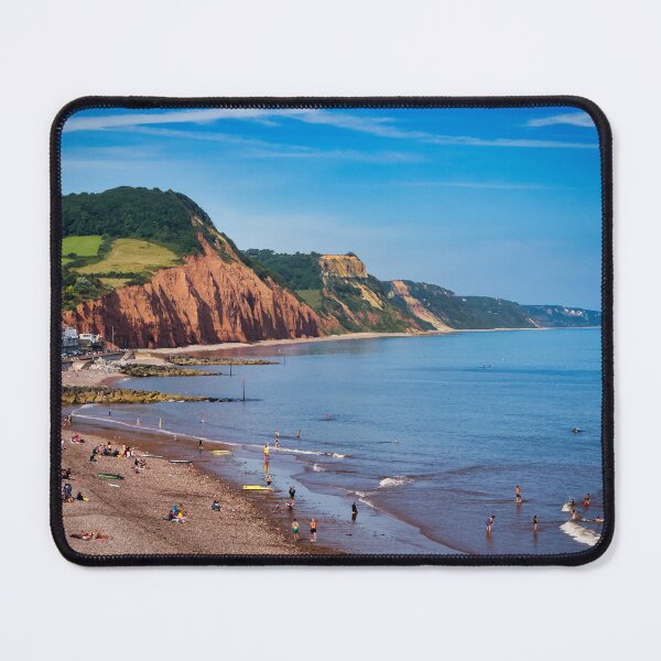 Item preview, Sidmouth Seafront Devon – English Coastal Photography of Jurassic Coast Beach & Promenade designed and sold by leonwoods.