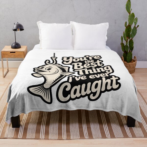 Item preview, You're the Best Thing I've Ever Caught – Funny Fishing Fish Cartoon designed and sold by FatCatCD.