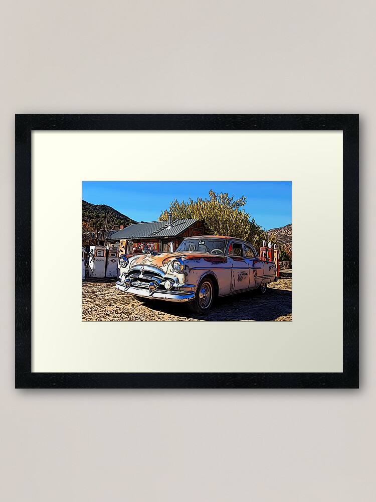 Alternate view of Vintage Packard Caribbean 1953 - Automobile Framed Art Print