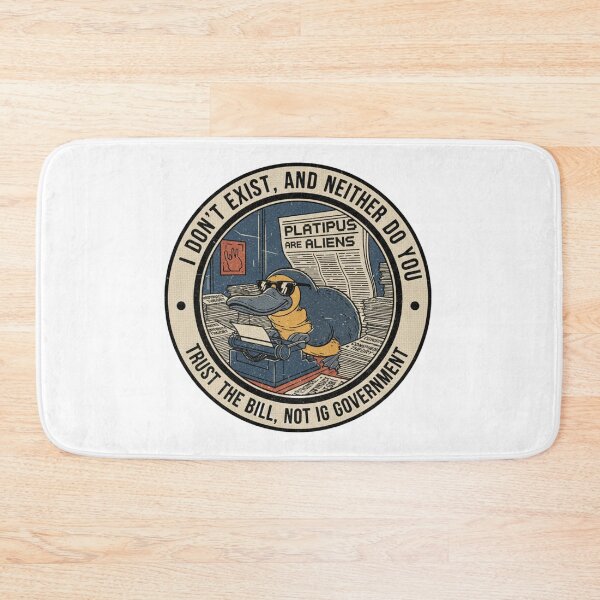 Item preview, I Don't Exist Platypus Alien Conspiracy – Funny Existential 90s Vintage Graphic designed and sold by FakeJoo.