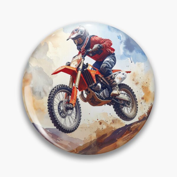 Aperçu de l'œuvre Énergie tout-terrain, motocross en orange créée et vendue par LiskoDesign.