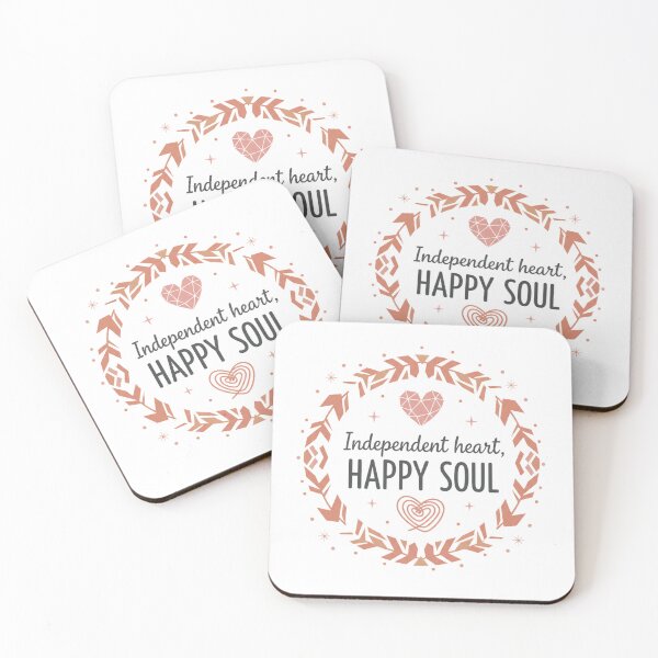 Item preview, Independent Heart Happy Soul Botanical Frame Design designed and sold by Merchifyme2000.