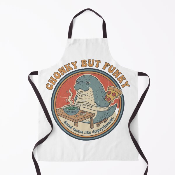 Item preview, Chonky But Funky Seal – Funny Diet Pizza Lover 90s Vintage Graphic designed and sold by FakeJoo.