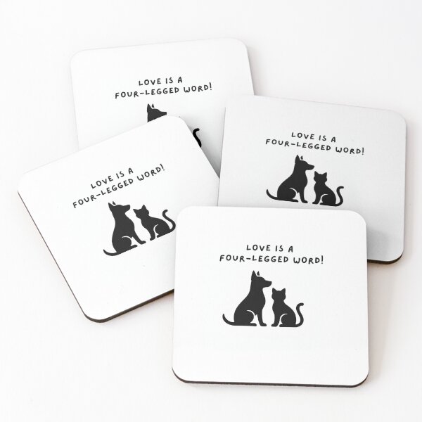 Item preview, Love is a Four-Legged Word Pet Design designed and sold by Aathini Creatives.