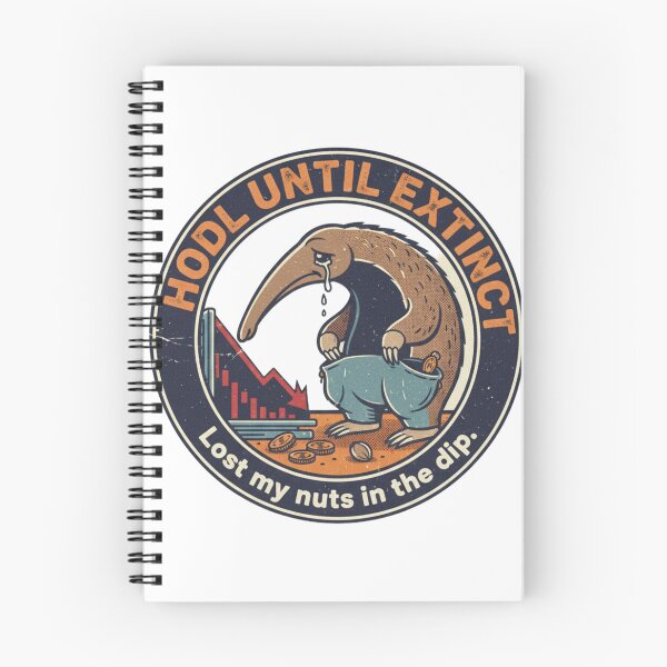 Item preview, Hodl Until Extinct Anteater – Funny Crypto Stock Market Crash 90s Vintage Graphic designed and sold by FakeJoo.