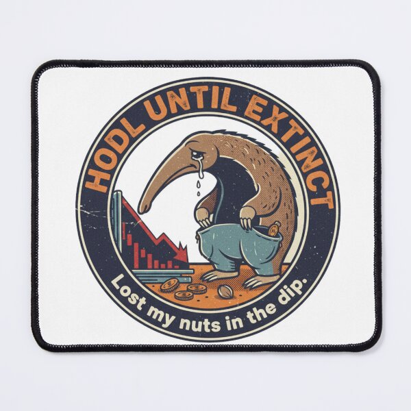 Item preview, Hodl Until Extinct Anteater – Funny Crypto Stock Market Crash 90s Vintage Graphic designed and sold by FakeJoo.