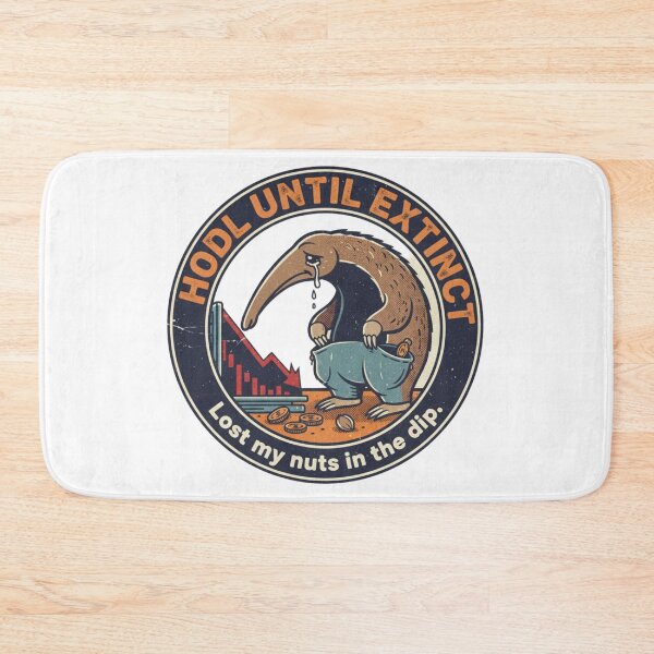 Item preview, Hodl Until Extinct Anteater – Funny Crypto Stock Market Crash 90s Vintage Graphic designed and sold by FakeJoo.